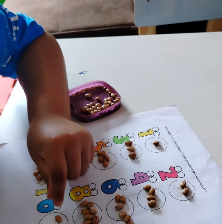 Matemática com grãos