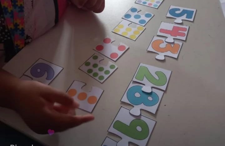 Números com quebra-cabeça